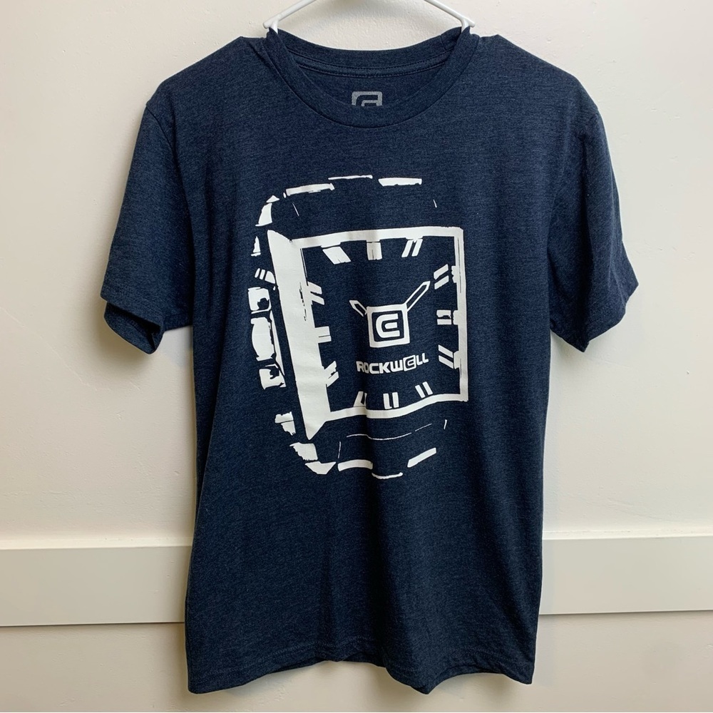 Rockwell Navy Blue Logo Short Sleeve Shirt